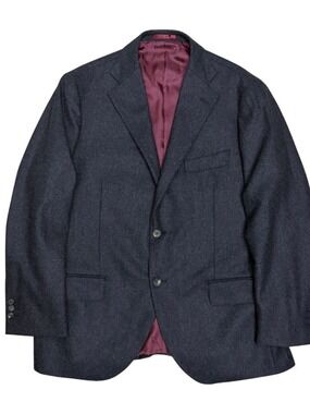 $800 Vitale Barberis Canonico Luxury Wool Blazer Jacket Business Coat Mens 42S